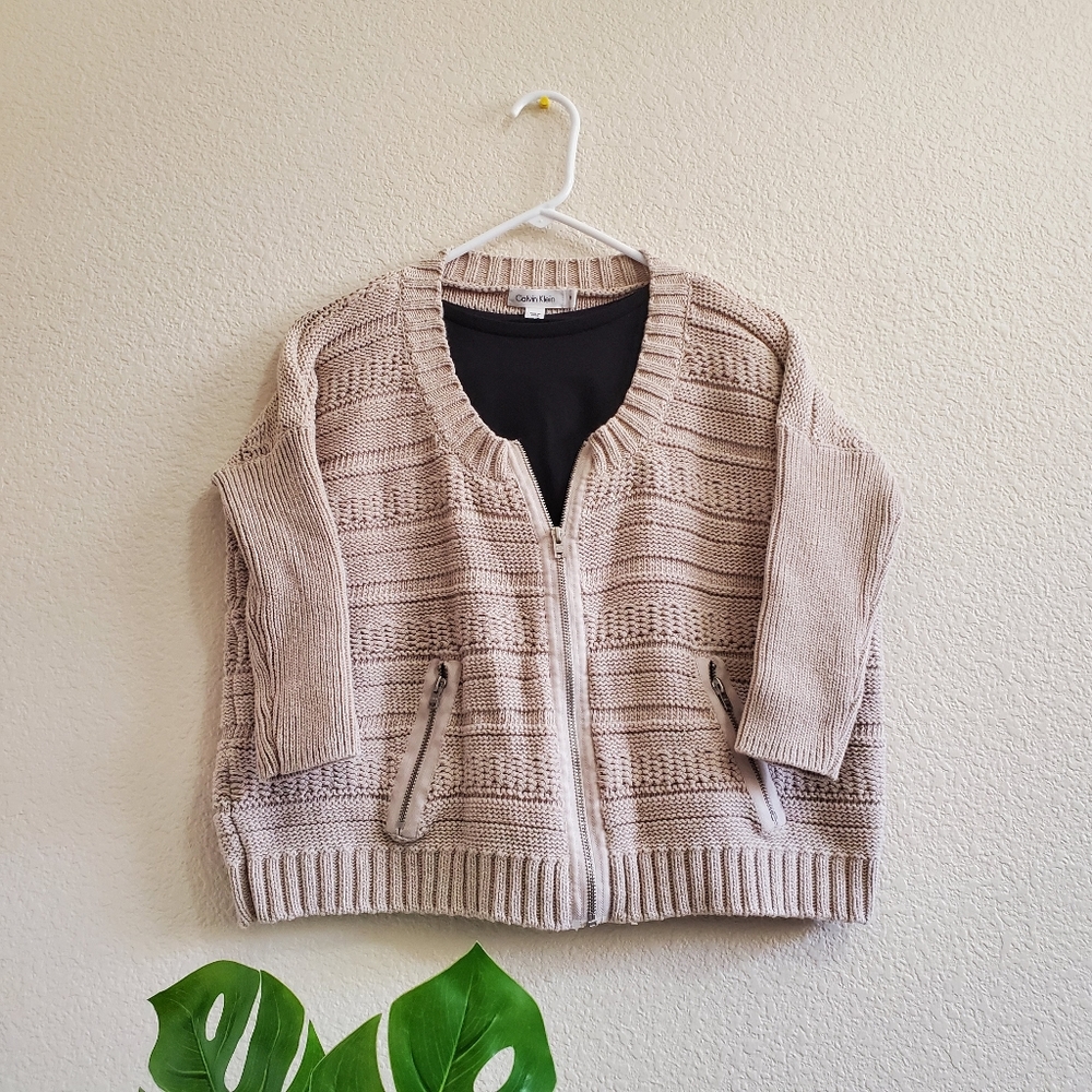 CALVIN KLEIN Knitted Crop Jacket